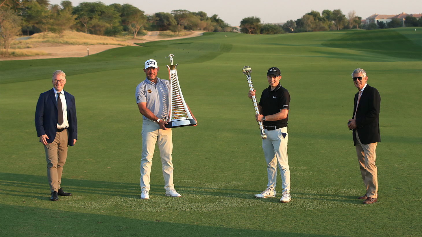 Lee Westwood (Pro V1x) [left] and Matthew...