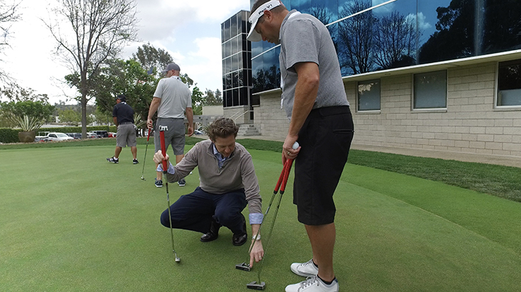 Spencer works with Team Titleist member Greg. 