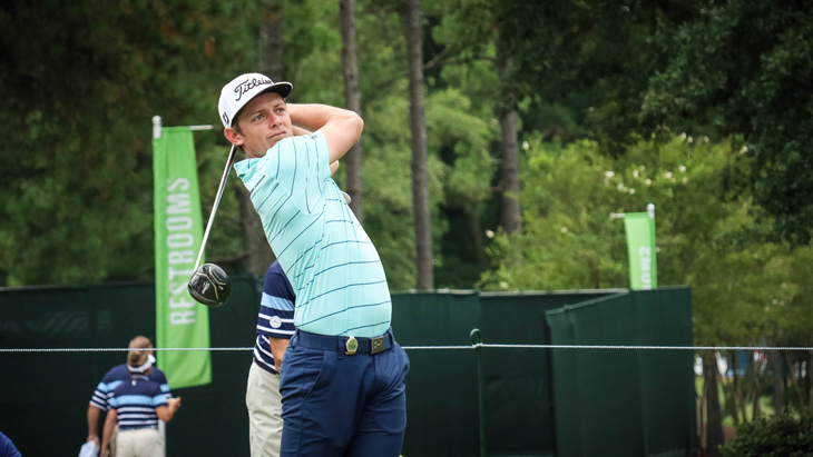 Titleist Brand Ambassador Cameron Smith tees off...