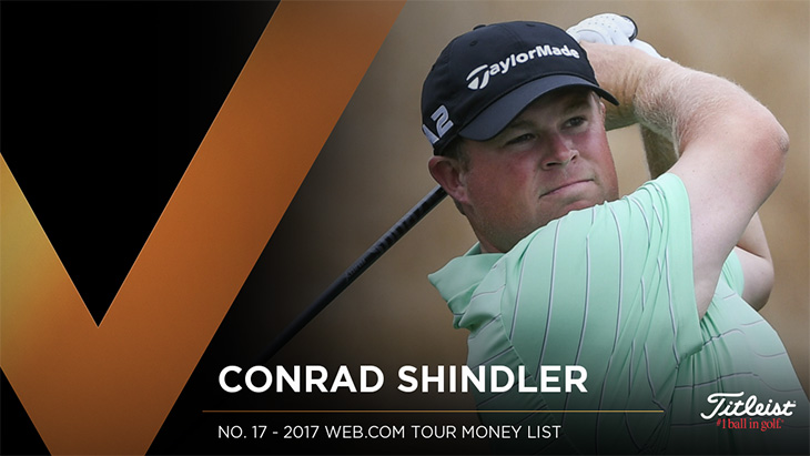 Titleist Pro V1 loyalist Conrad Shindler recorded...