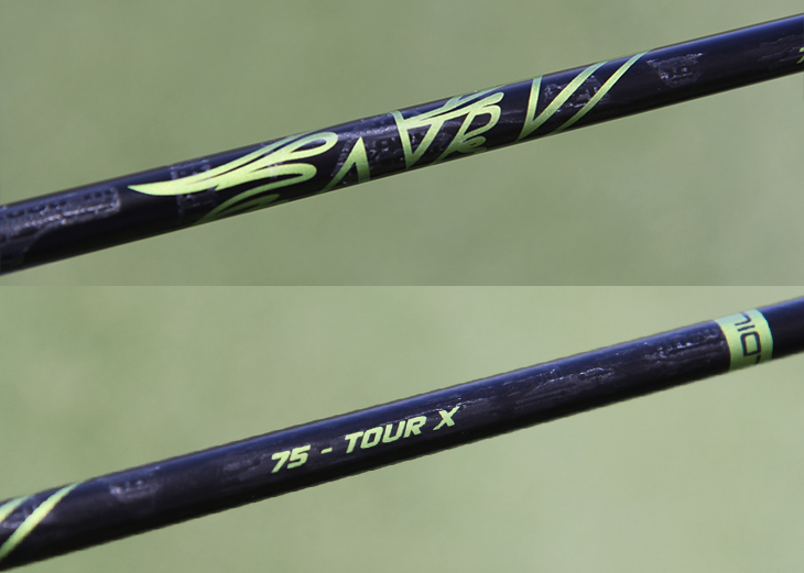 His 917F2 shaft: Aldila NV 75g, Tour X