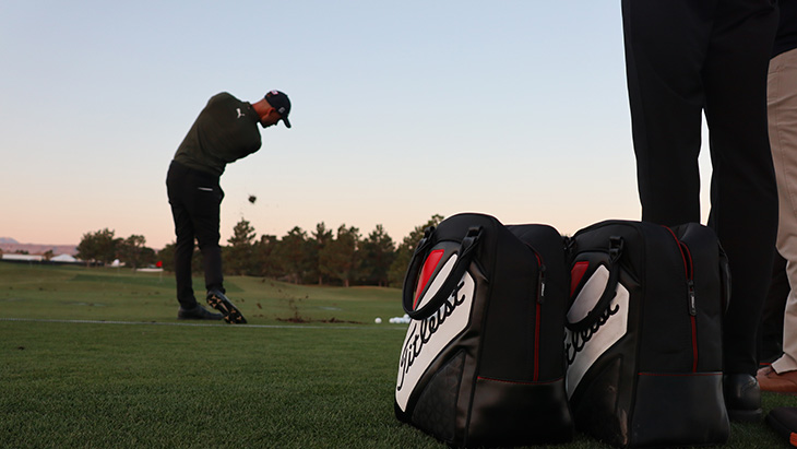 Adam striped this 2019 Pro V1 with a mid-iron.