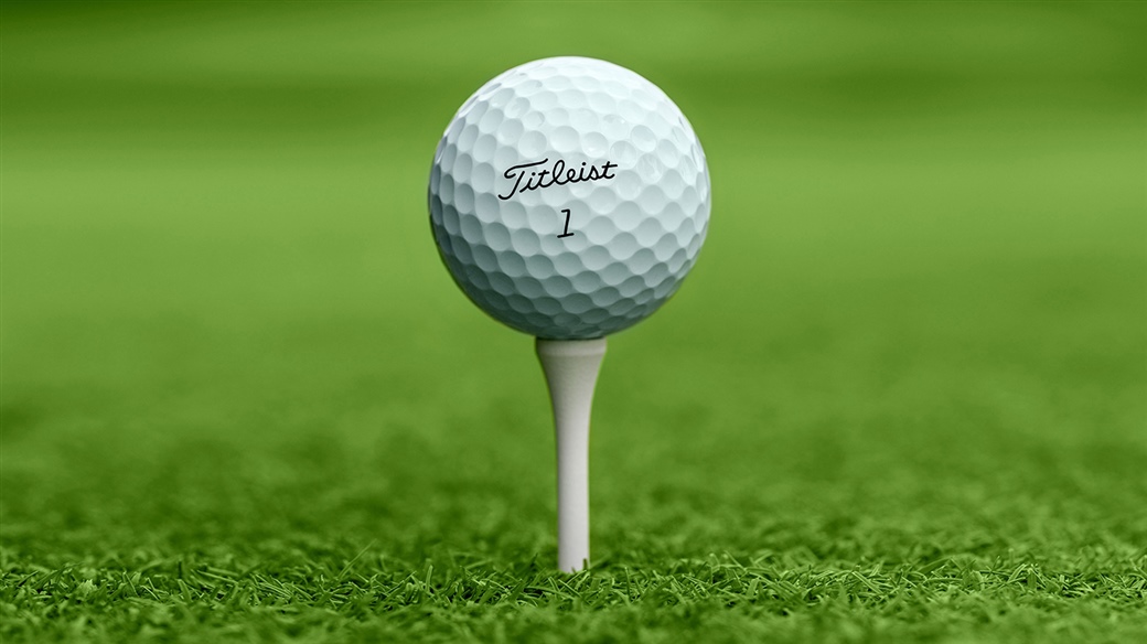 Pro V1 Golf Ball on Tee